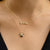 Gold & Diamond Small Custom Script Paw Icon Necklace