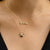 Gold & Diamond Small Custom Script Heart Icon Necklace