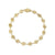 Gold & Diamond Small Monstera Leaf Eternity Bracelet