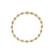 Gold & Diamond Small Bezel Eye Link Bracelet with Blue Sapphire