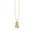 Kids Collection Gold & Diamond Teddy Bear Necklace