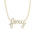Gold & Diamond Large Foxy Script Necklace