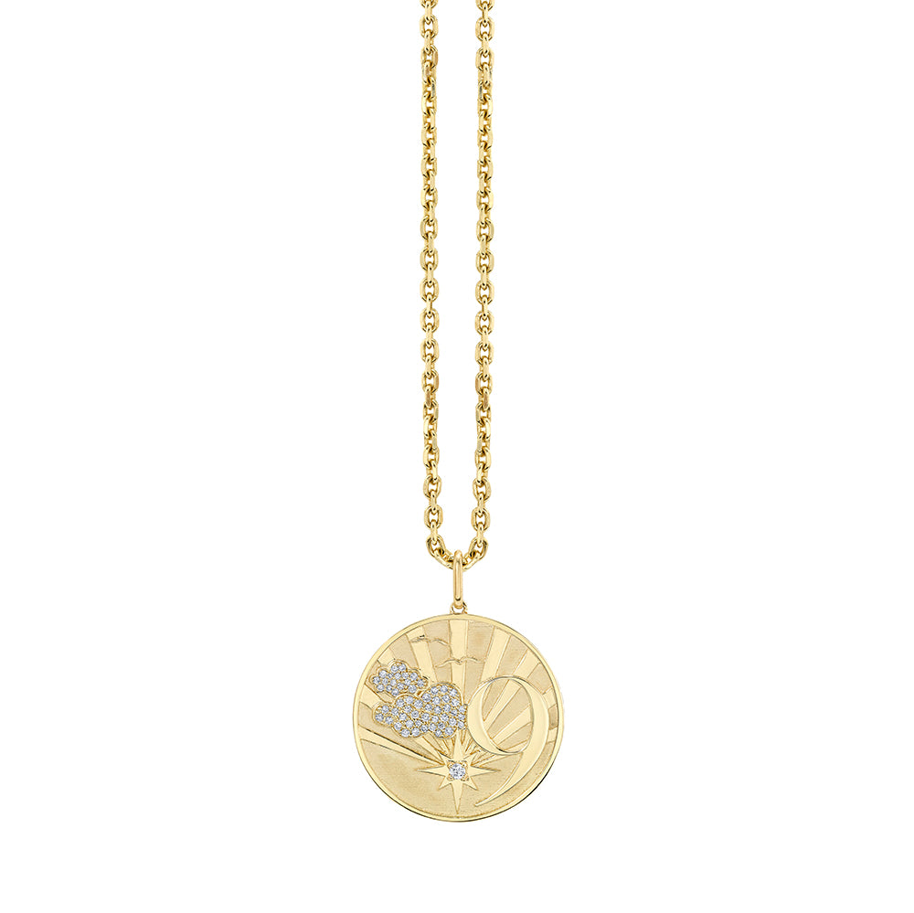 & Diamond Cloud 9 Coin Charm