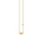 Gold Plated Sterling Silver Bee Necklace with Bezel Set Diamond