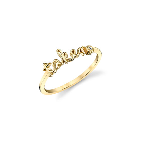 Gold Plated Sterling Silver Taken Ring - Sydney Evan Fine Jewelry