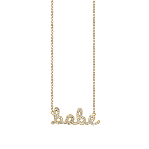 Gold & Diamond Babe Necklace