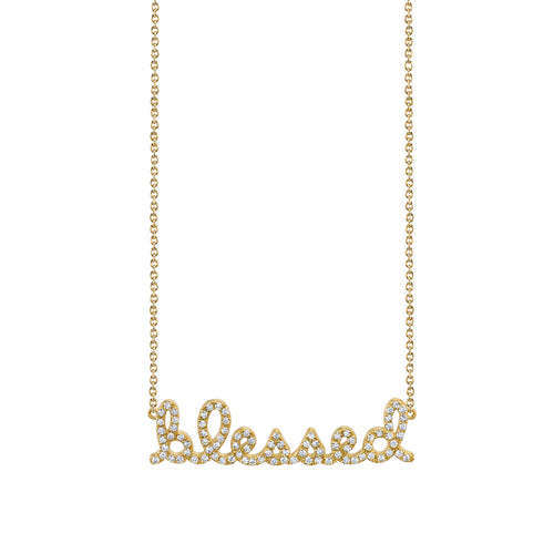 Gold & Diamond Small Blessed Necklace