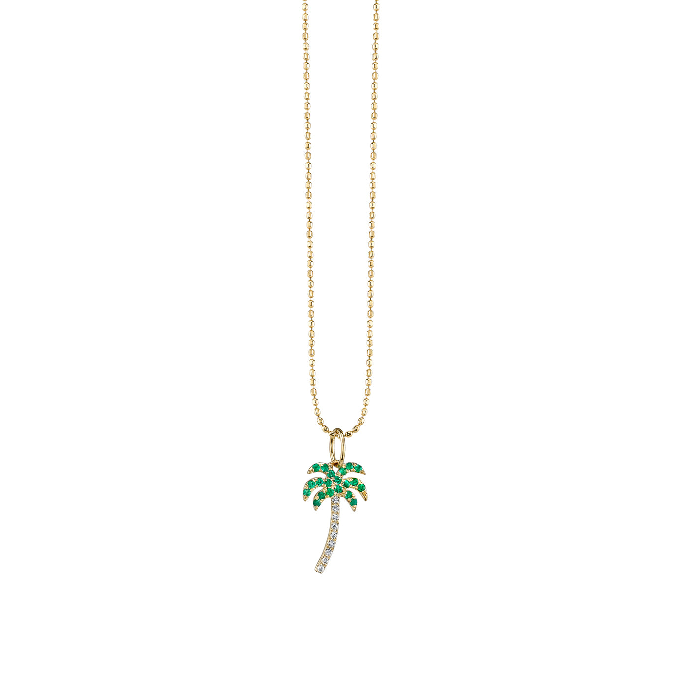& Diamond Palm Tree Charm