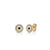 Gold & Enamel Small Eye Stud
