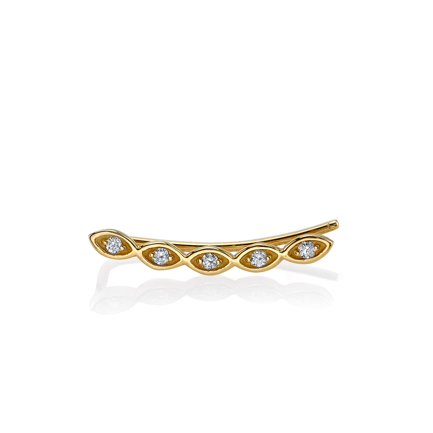 & Diamond Marquis Eye Ear Climber