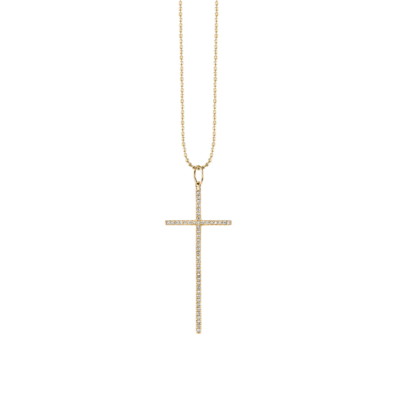 & Diamond Large Cross Charm