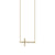 Gold & Pavé Diamond Medium Sideways Cross Necklace