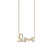 Gold & Diamond Medium Love Necklace