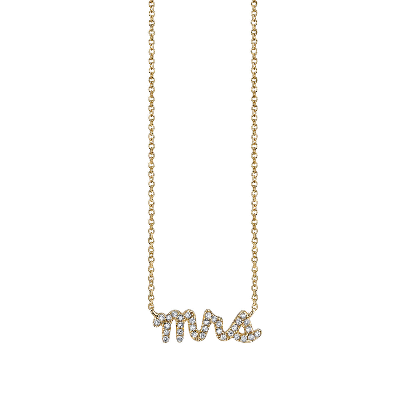 & Diamond Mrs Necklace