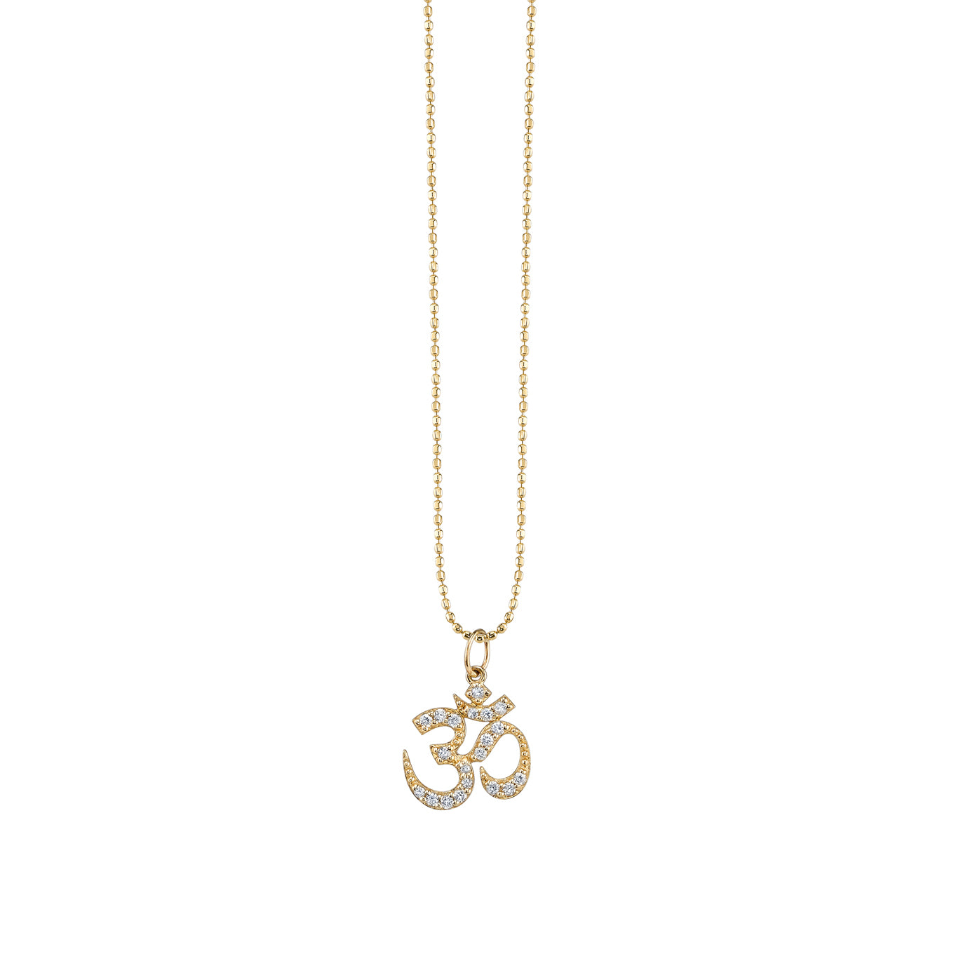 & Diamond Om Charm