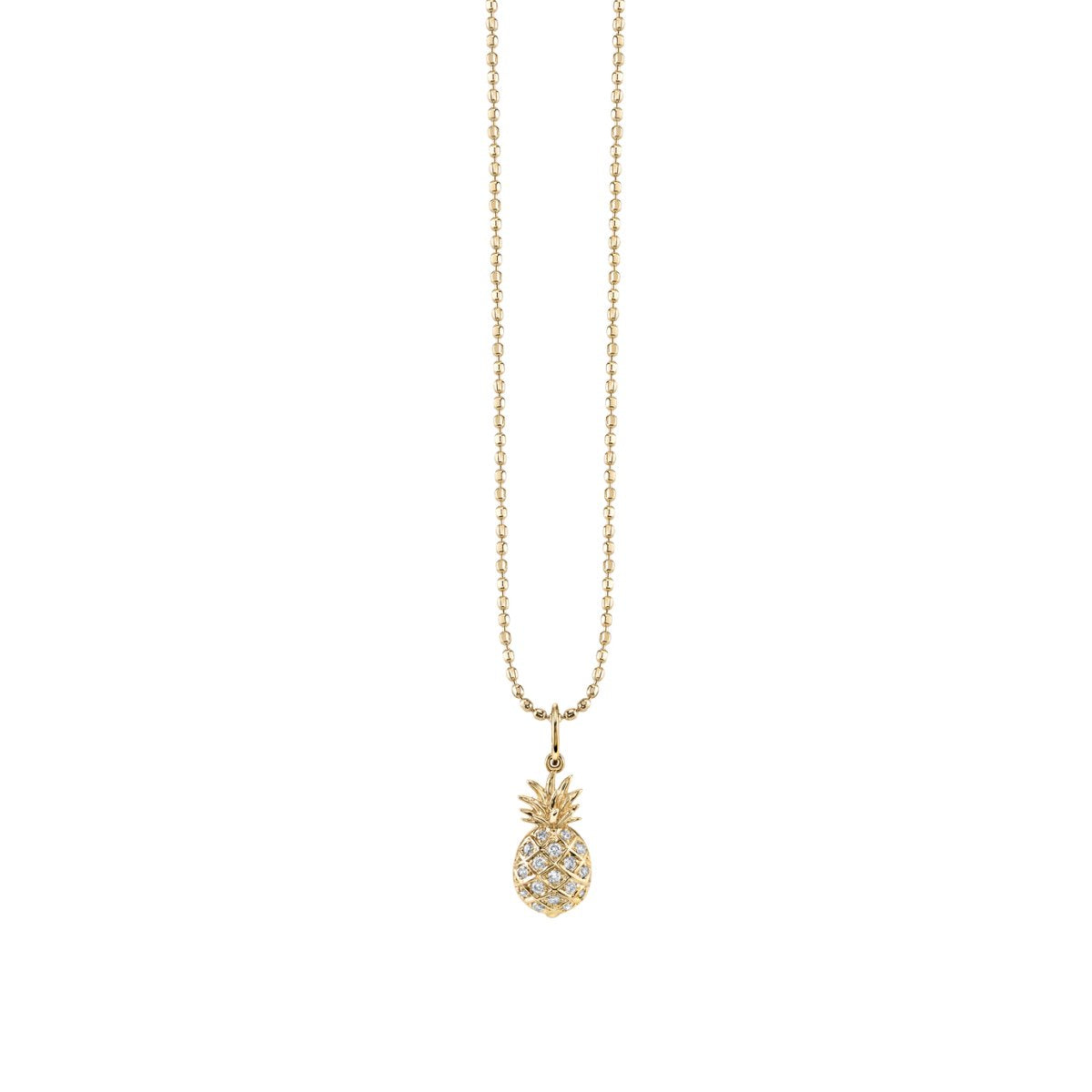 & Diamond Pineapple Charm