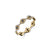 Gold & Diamond Small Bezel Evil Eye Eternity Ring