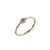 Gold & Diamond Small Bezel Eye Ring