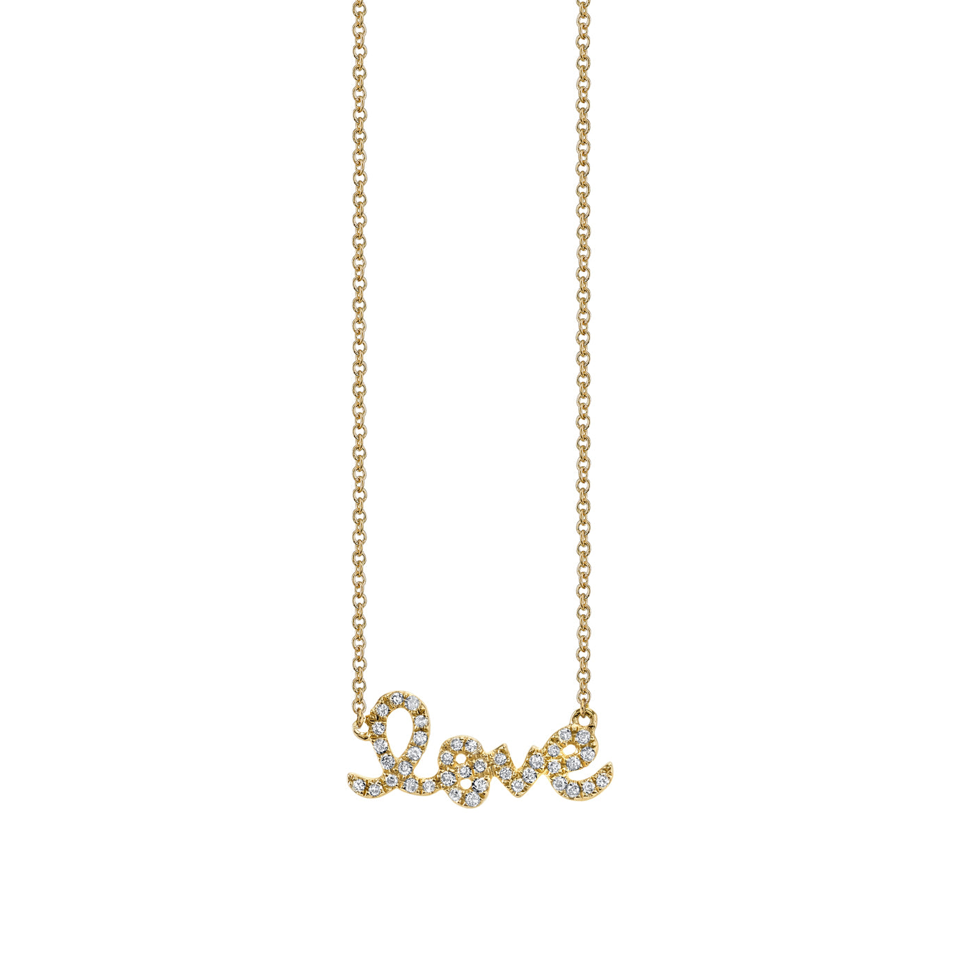& Diamond Small Love Necklace