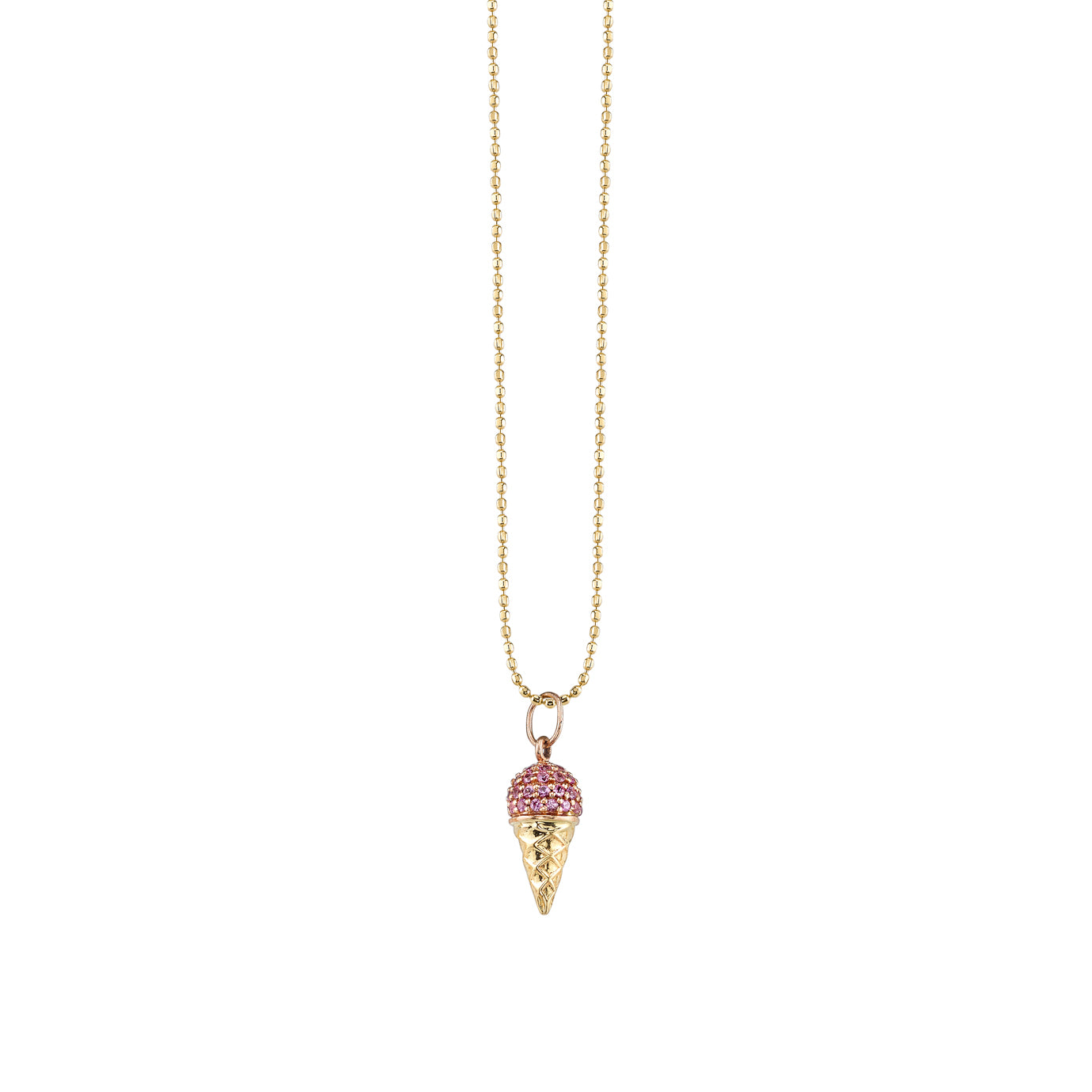 Gold & Sapphire Ice Cream Charm