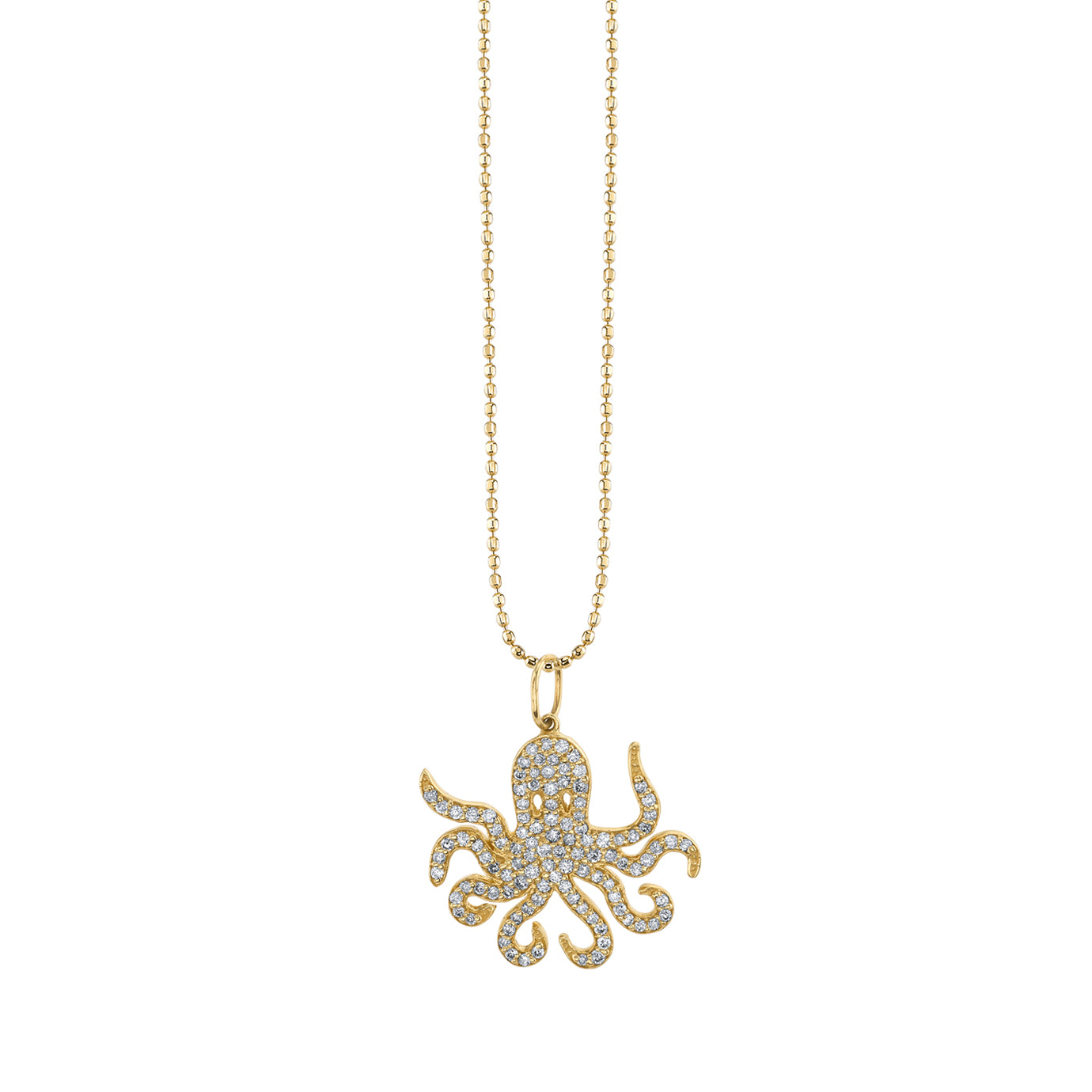 & Diamond Octopus Charm