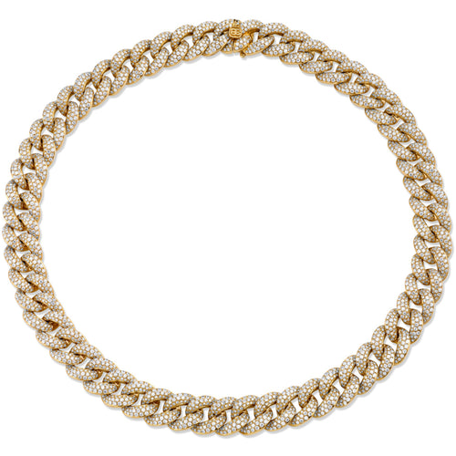 Gold & Diamond Link Necklace