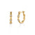 Gold & Diamond Multi Marquise Eye Hoops