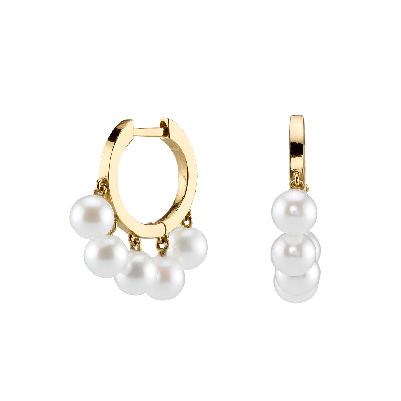 Drop Huggie Hoops