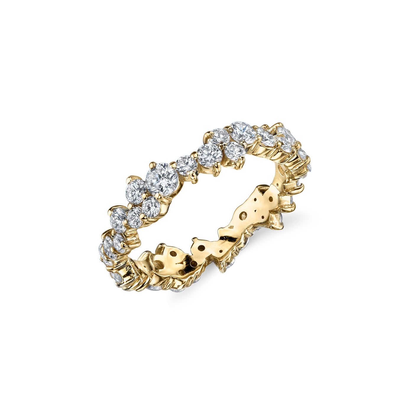 & Diamond Cocktail Eternity Ring