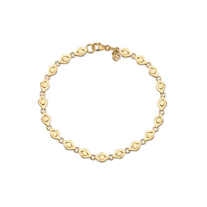 Pure Gold Eye Link Bracelet - Sydney Evan Fine Jewelry