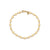 Pure Gold Evil Eye Link Bracelet