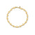 Men's Collection Pure Gold Evil Eye Link Bracelet