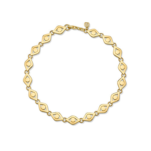 Pure Gold Medium Eye Link Bracelet