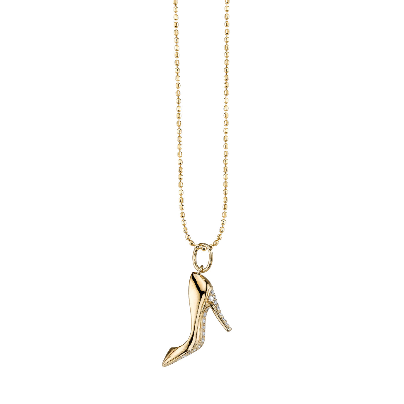 & Diamond Stiletto Charm