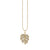 Gold & Diamond Large Monstera Leaf Charm