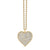 Gold & Diamond Supersize Heart Necklace