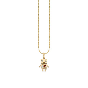 Shop Sydney Evan 14k Gold & Diamond Robot Charm