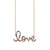 Gold & Rainbow Large Love Necklace